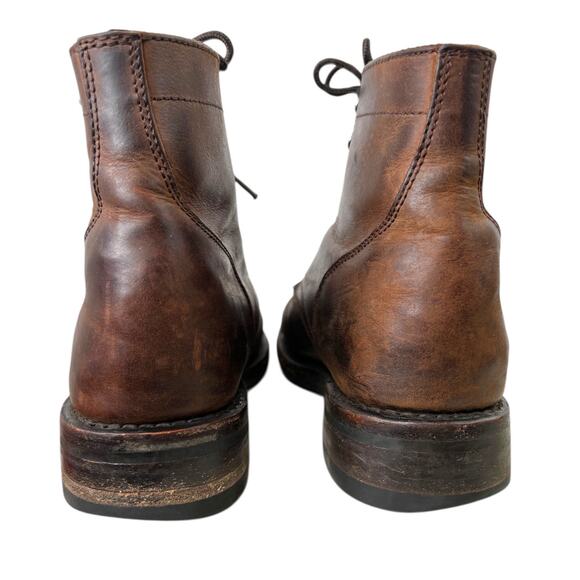 THURSDAY Boot Co. Men's Captain Brown Leather Lace-Up Boots Size 8.5199 - Picture 8 of 12